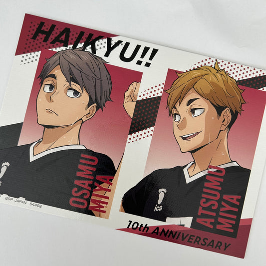 Haikyu! Osamu Miya & Atsumu Miya Shikishi mit Standbein