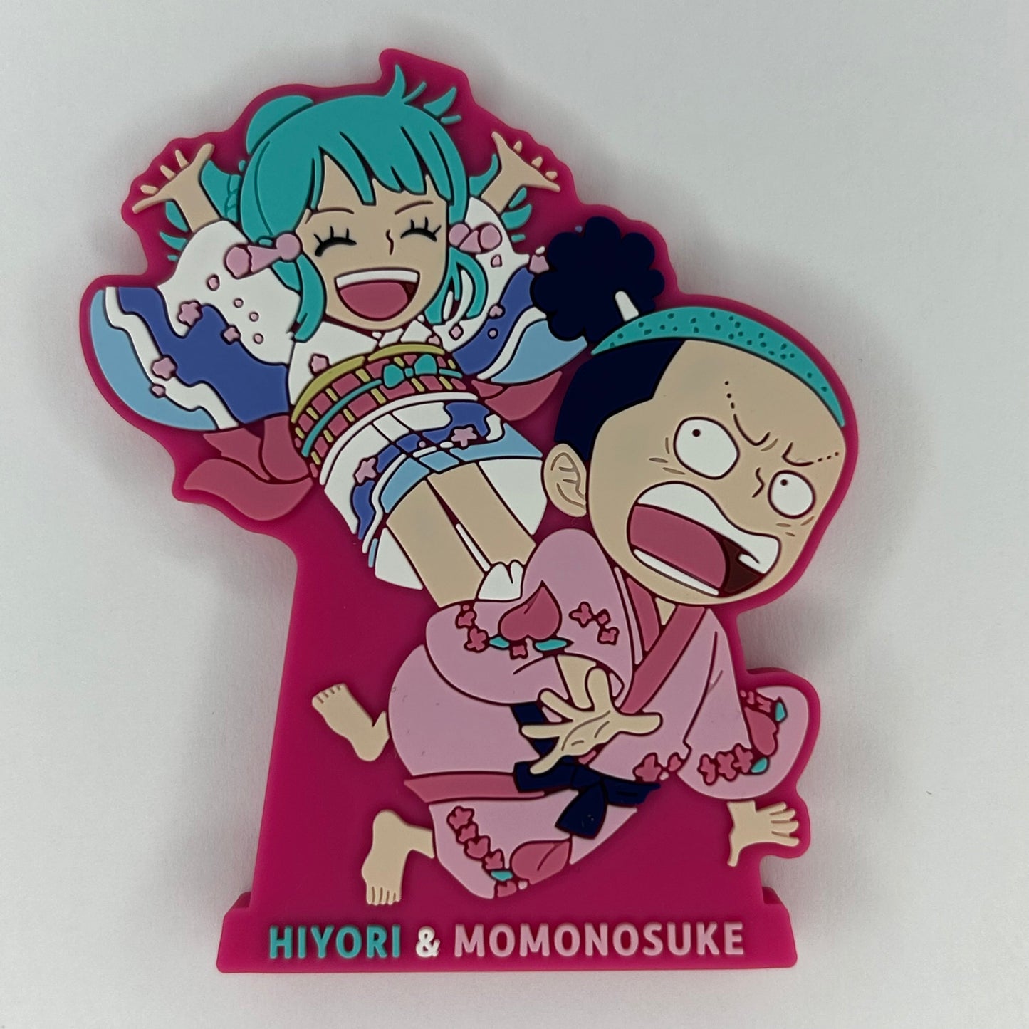 One Piece Hiyori & Momonosuke Rubber Ständer