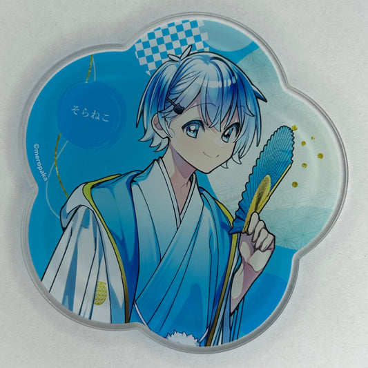 Mero Paka Sora Neko Acryl Untersetzer (mit kleiner Verfärbung auf der Rückseite)
