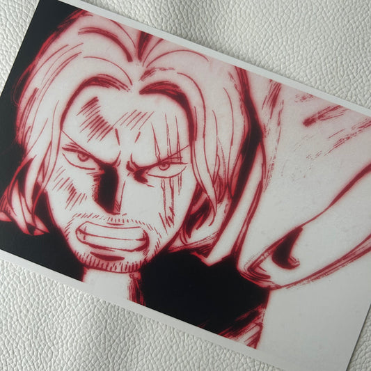 One Piece Shanks Postkarte