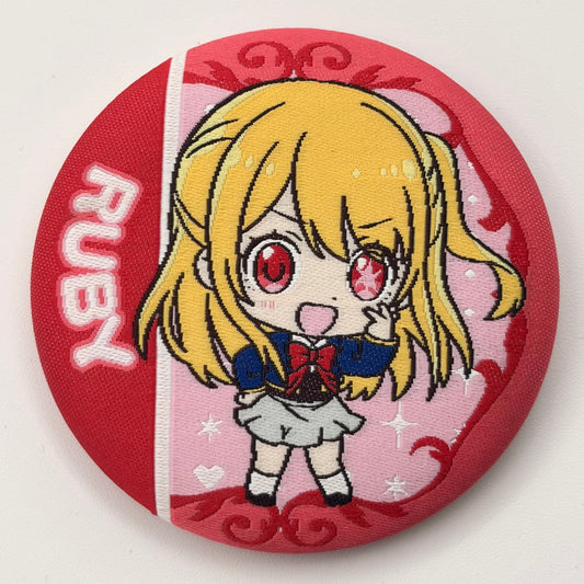 Oshi No Ko Ruby Button bestickt