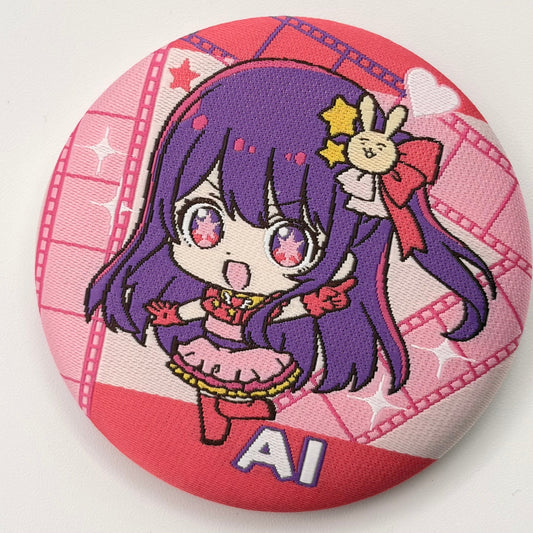 Oshi No Ko Ai Button bestickt