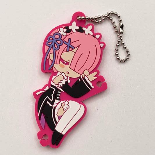 Re:Zero Ram Rubber Strap Charm