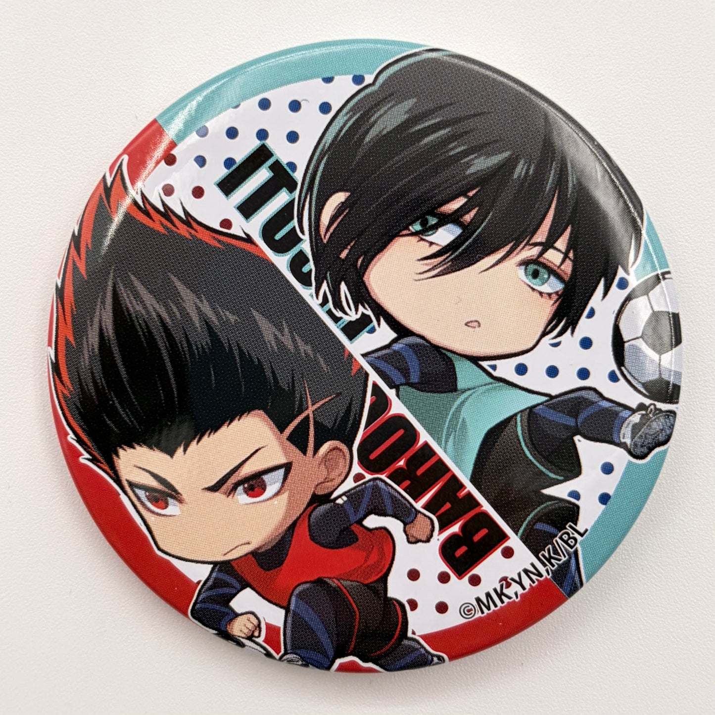 Blue Lock Rin & King Button