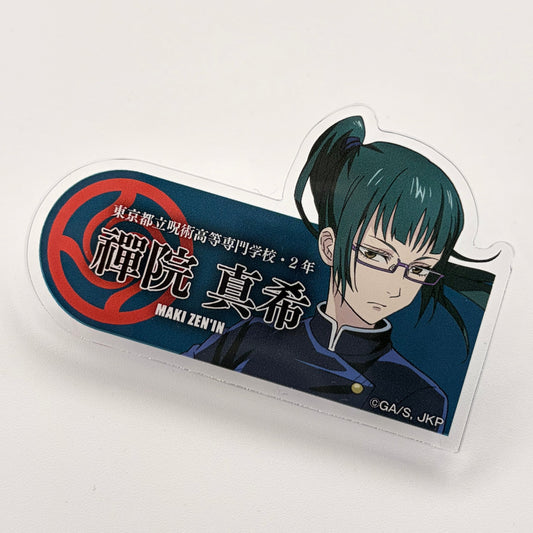 Jujutsu Kaisen Maki Acryl Clip Button