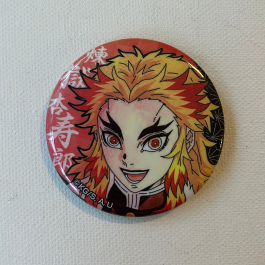 Demon Slayer Kyojuro Rengoku Button