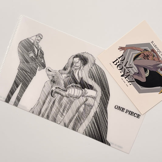 One Piece Daz Bones Mini Clear File + Sticker Set