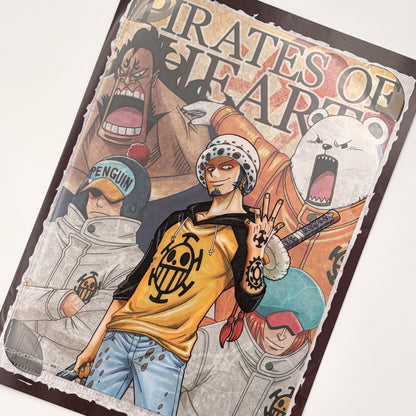 One Piece Law Clear File + Postcard + Sticker Set