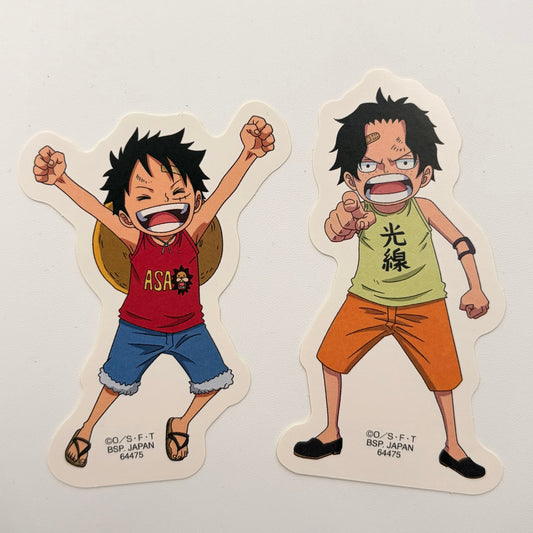 One Piece Luffy / Ace Sticker Set