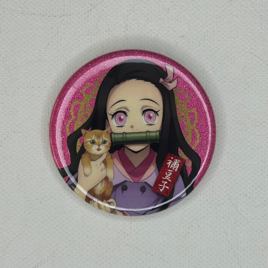 Demon Slayer Nezuko Kamado Button