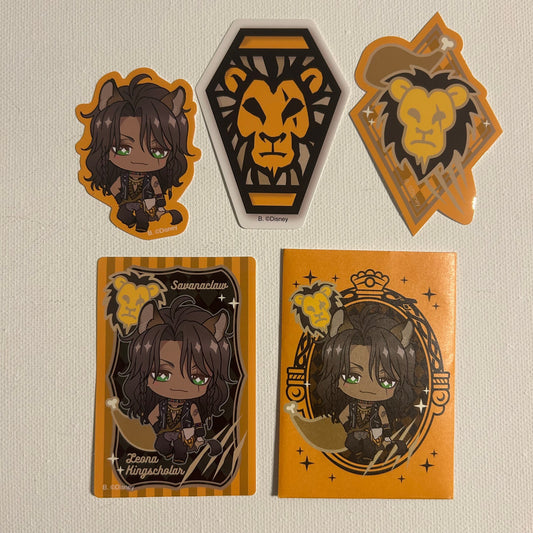Twisted Wonderland Leona Kingscholar  Sticker Set