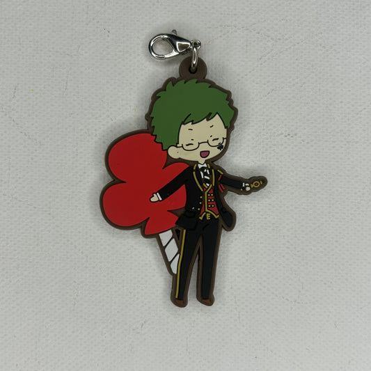 Twisted Wonderland Trey Clover Rubber Strap Anhänger