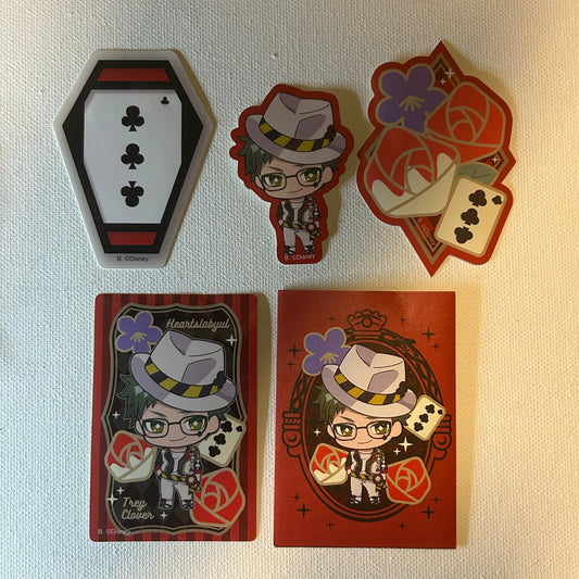 Twisted Wonderland Trey Clover  Sticker Set